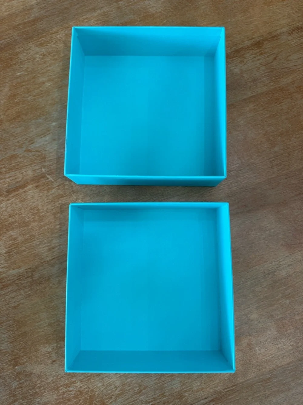 Tiffany & Co. Blue Gift Box EMPTY with Center Logo 8” X 8” X 2.5”